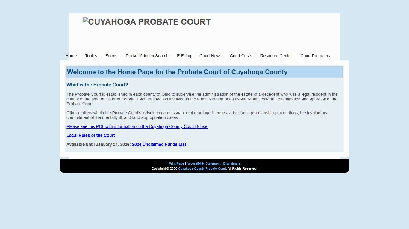 Cuyahoga County Probate Court